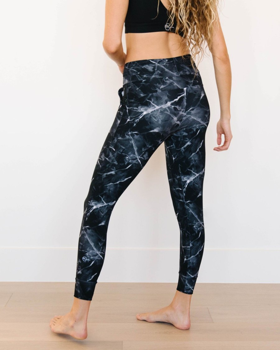 Bottoms Maven Thread | Warmup Joggers - Black Marble | Mt Luxe