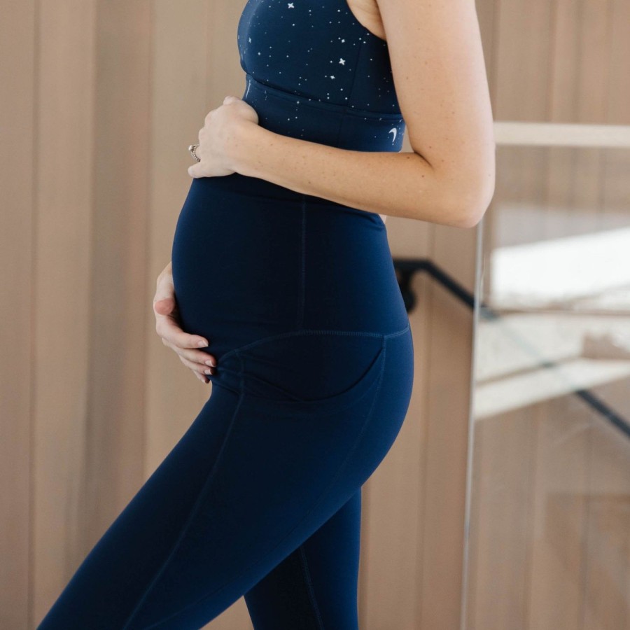 Bottoms Maven Thread | Maternity Leggings - Navy | Mt Luxe