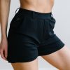 Bottoms Maven Thread | Work Hard Play Hard Trouser Shorts - Black | Mt Luxe