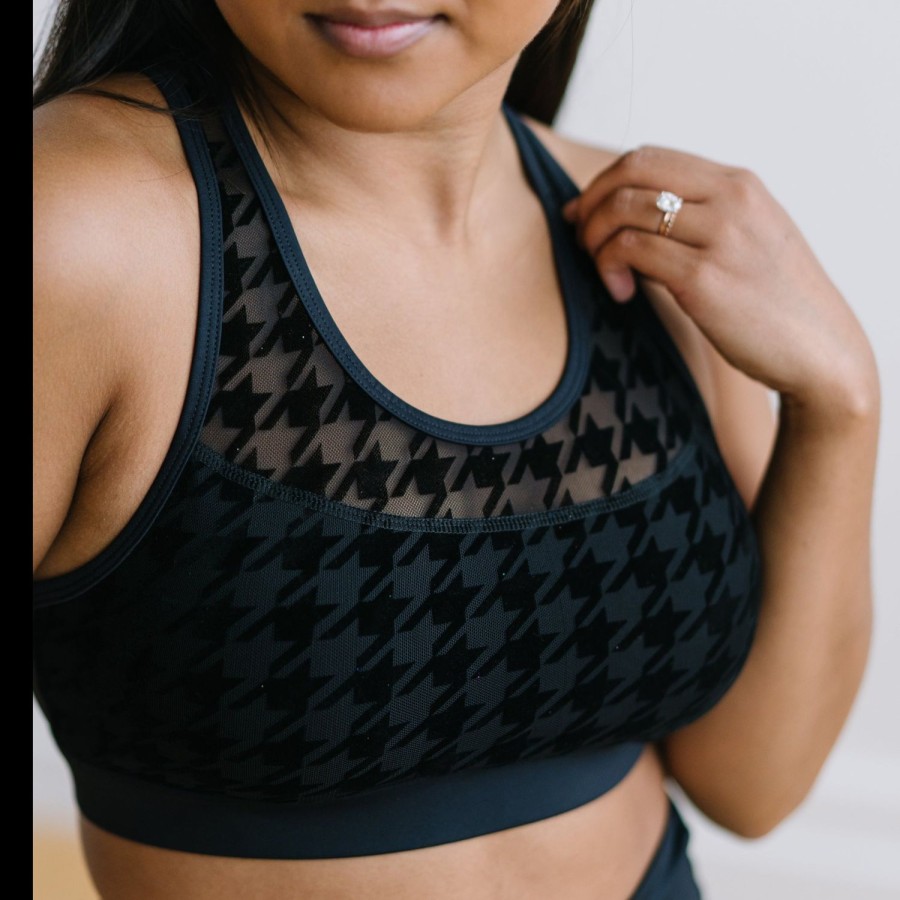 Tops Maven Thread | Soul Sports Bra - Houndstooth Mesh | Mt Sport