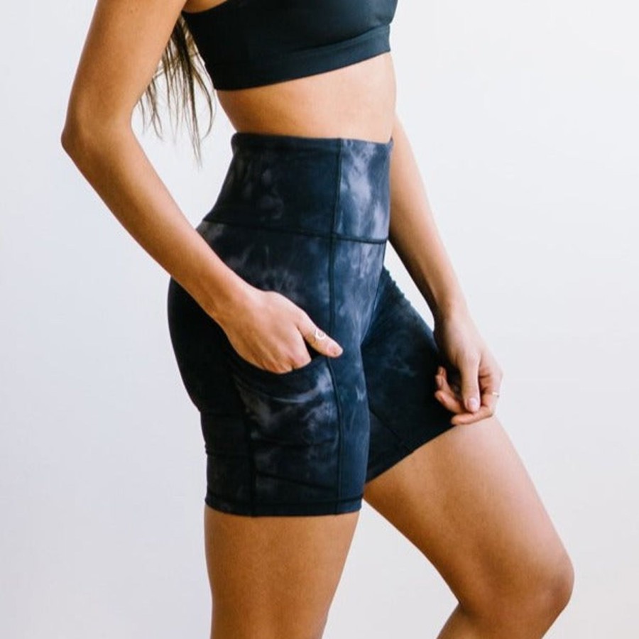 Bottoms Maven Thread | Biker Shorts - 6'' - Black Tie Dye | Mt Luxe