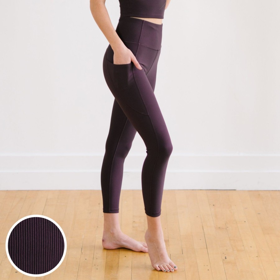 Bottoms Maven Thread | Inspire Leggings - Eggplant Ribbed