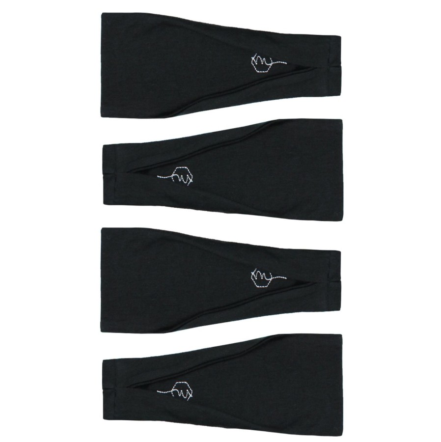 Headbands Maven Thread | Black Basics 4 Pack - 4'' Women'S Exercise Headband Set