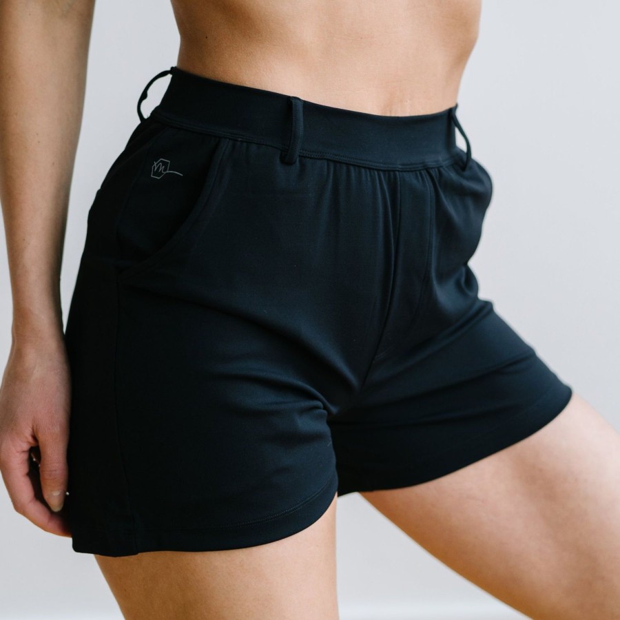 Bottoms Maven Thread | Work Hard Play Hard Trouser Shorts - Black | Mt Luxe