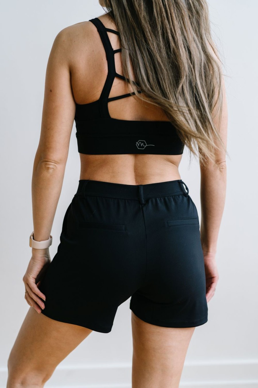 Bottoms Maven Thread | Work Hard Play Hard Trouser Shorts - Black | Mt Luxe