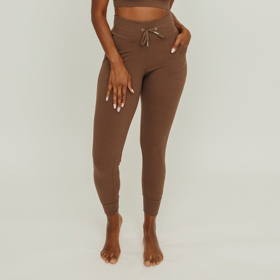 Bottoms Maven Thread | Warmup Joggers - Brown | Mt Luxe