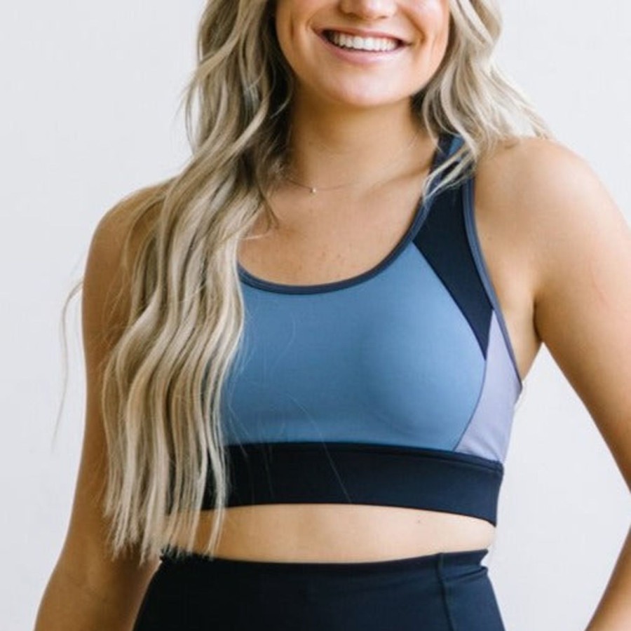 Tops Maven Thread | Flex Sports Bra - Blue Colorblock | Mt Sport