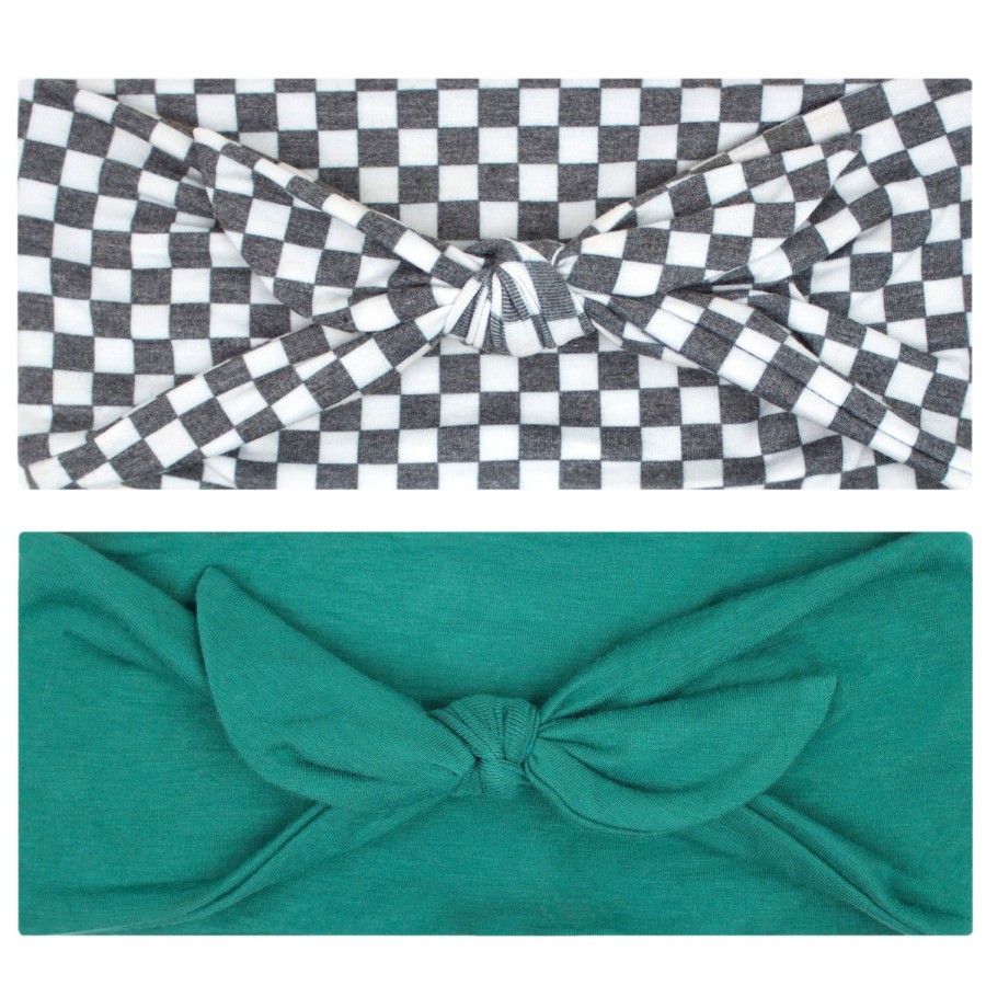 Headbands Maven Thread | Checkered - 4'' Women'S Exercise Bow Headband Set