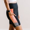 Bottoms Maven Thread | Biker Shorts - 8'' - Peach Colorblock | Mt Sport