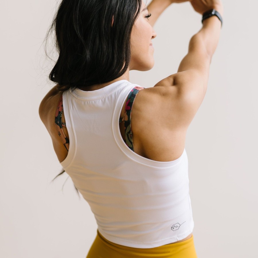 Tops Maven Thread | Renew Crop Tank - White | Mt Luxe