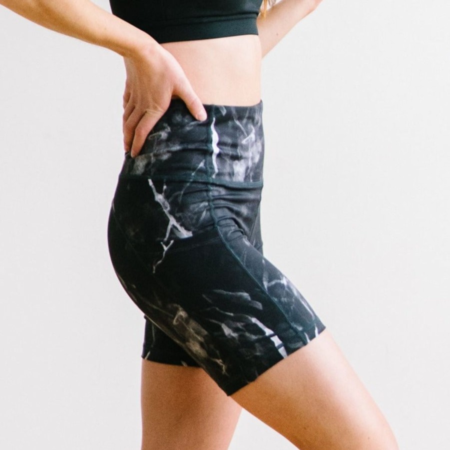 Bottoms Maven Thread | Biker Shorts - 6''- Black Marble | Mt Sport