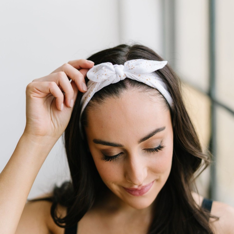 Headbands Maven Thread | Gold Foil - 4'' Women'S Exercise Bow Headband