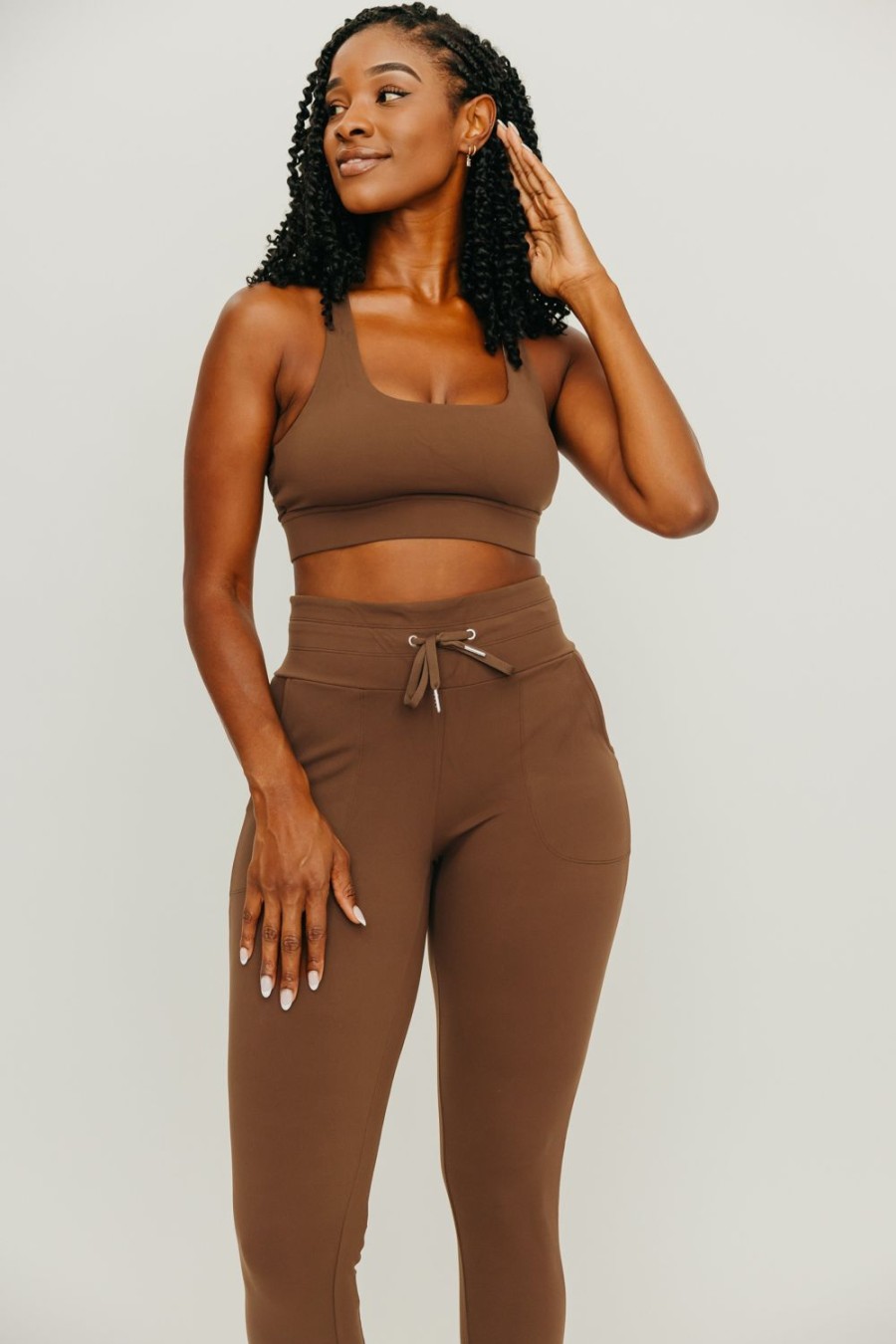 Bottoms Maven Thread | Warmup Joggers - Brown | Mt Luxe