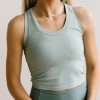 Tops Maven Thread | Renew Crop Tank - Blue Mist | Mt Luxe