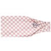 Headbands Maven Thread | Pink Checkered - 4'' Women'S Exercise Headband Single