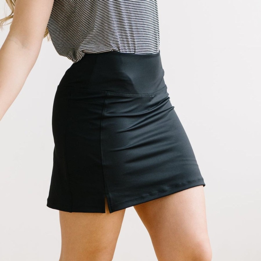 Bottoms Maven Thread | High Rise Active Skirt - Black