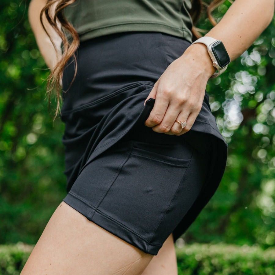 Bottoms Maven Thread | High Rise Active Skirt - Black