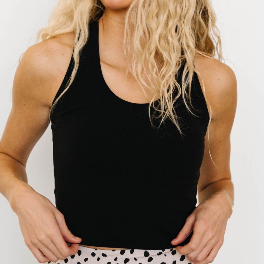 Tops Maven Thread | Renew Crop Tank - Black | Mt Luxe