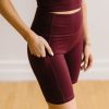 Bottoms Maven Thread | Biker Shorts - 8'' - Burgundy | Mt Luxe