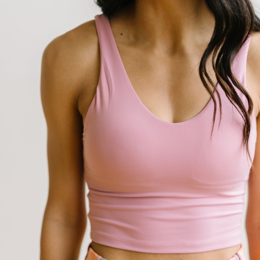 Tops Maven Thread | Crop Tank Sports Bra - Orchid | Mt Luxe