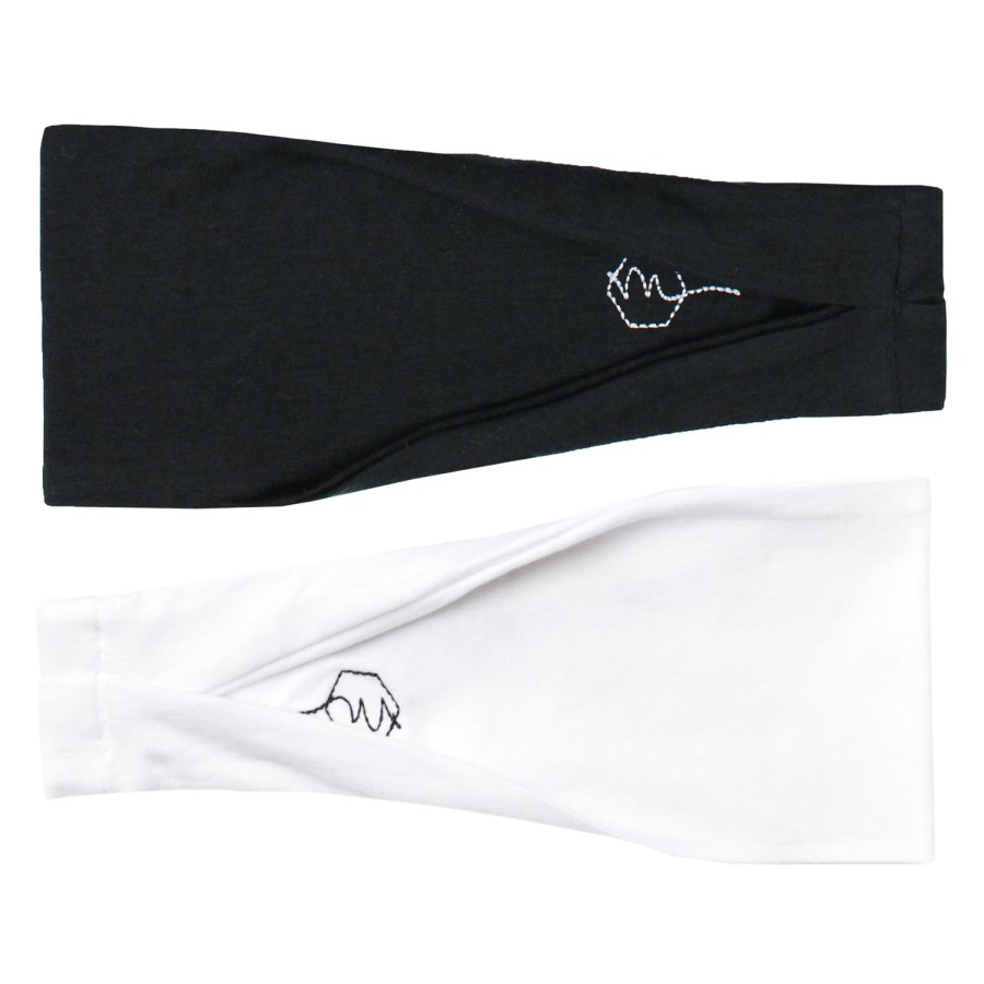 Headbands Maven Thread | White + Black Basics - 4'' Women'S Exercise Headband Set