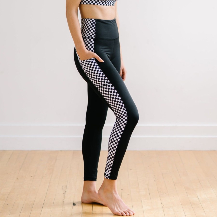 Bottoms Maven Thread | Inspire Leggings - B&W Checkered | Mt Sport