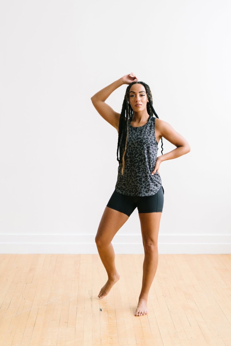 Tops Maven Thread | Breathe Tank - Grey Leopard