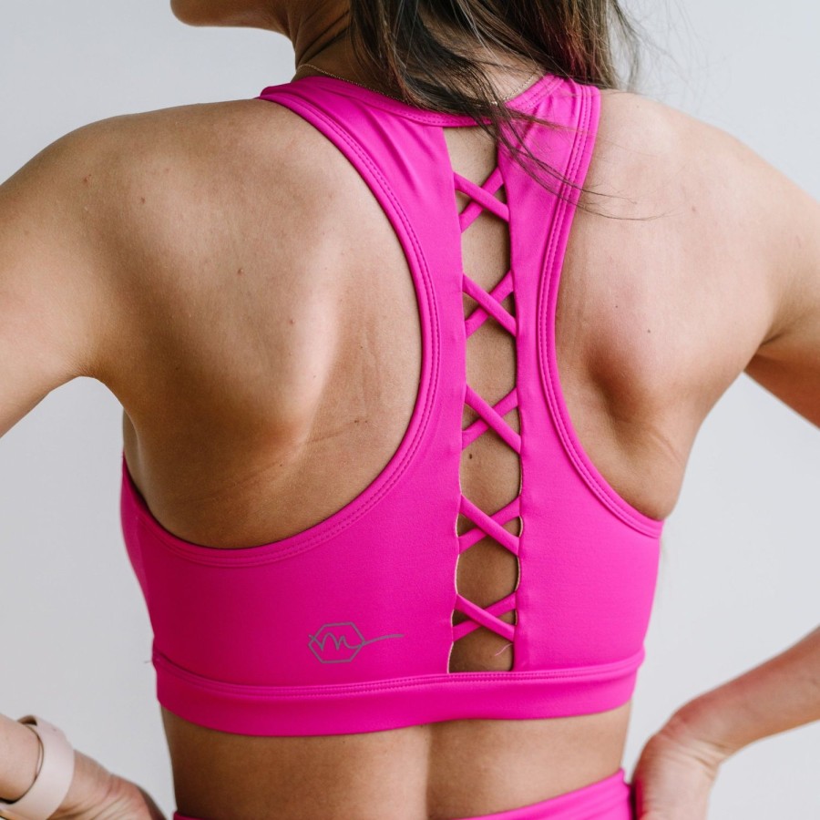 Tops Maven Thread | Courage Sports Bra - Hot Pink | Mt Sport