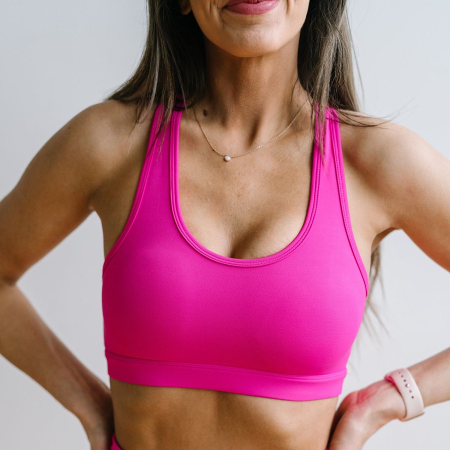 Tops Maven Thread | Courage Sports Bra - Hot Pink | Mt Sport